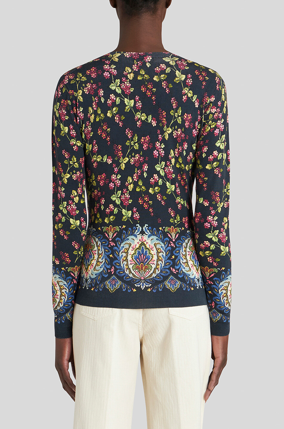 Pull ajusté à col V Berries
