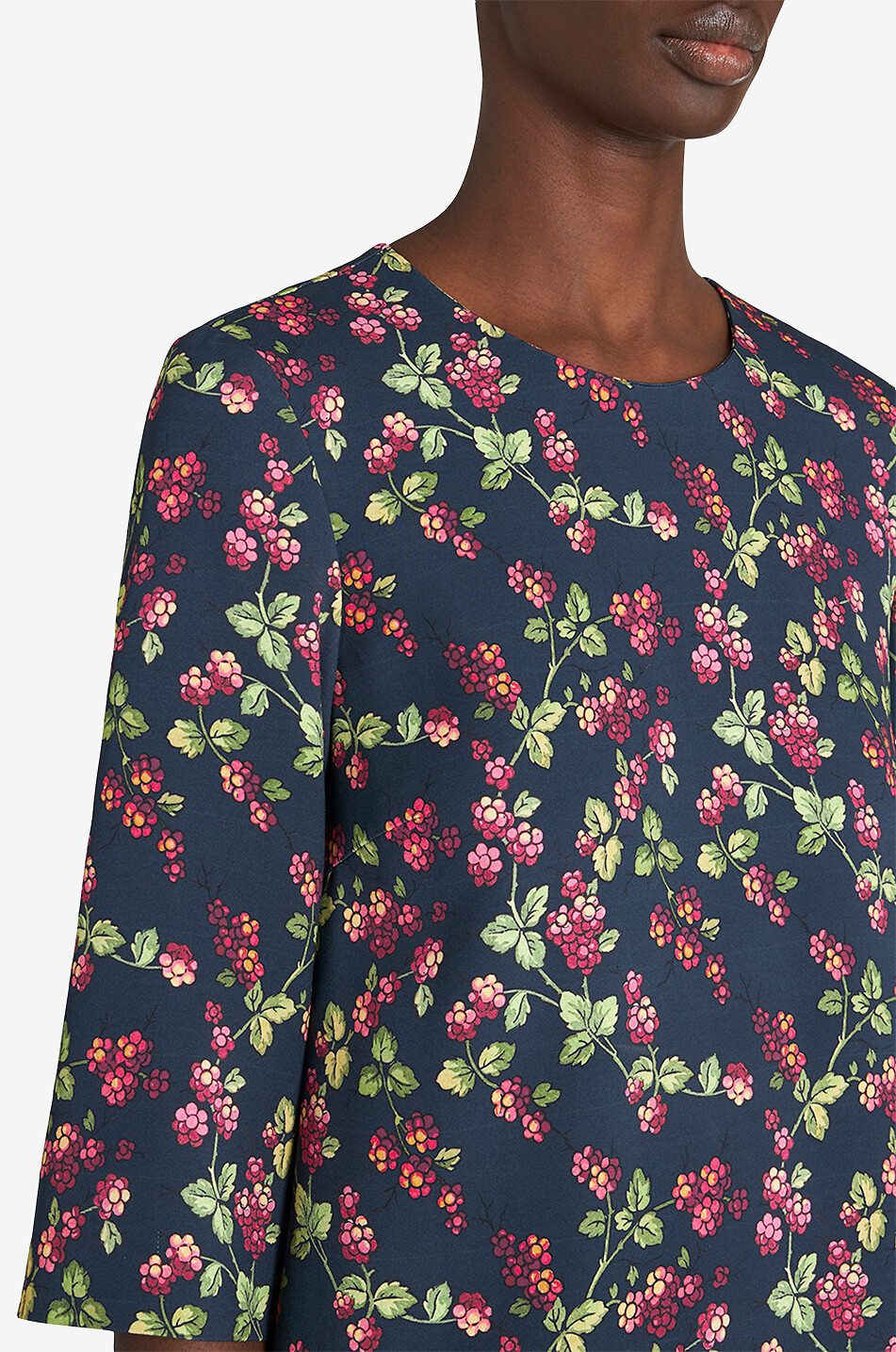 Robe tunique en cady Berries