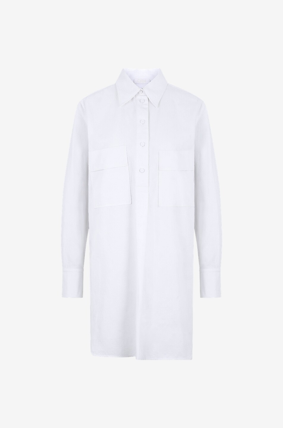 CHLOE Overisze-Hemd Renaissance Jacquard Damen WEISS 1