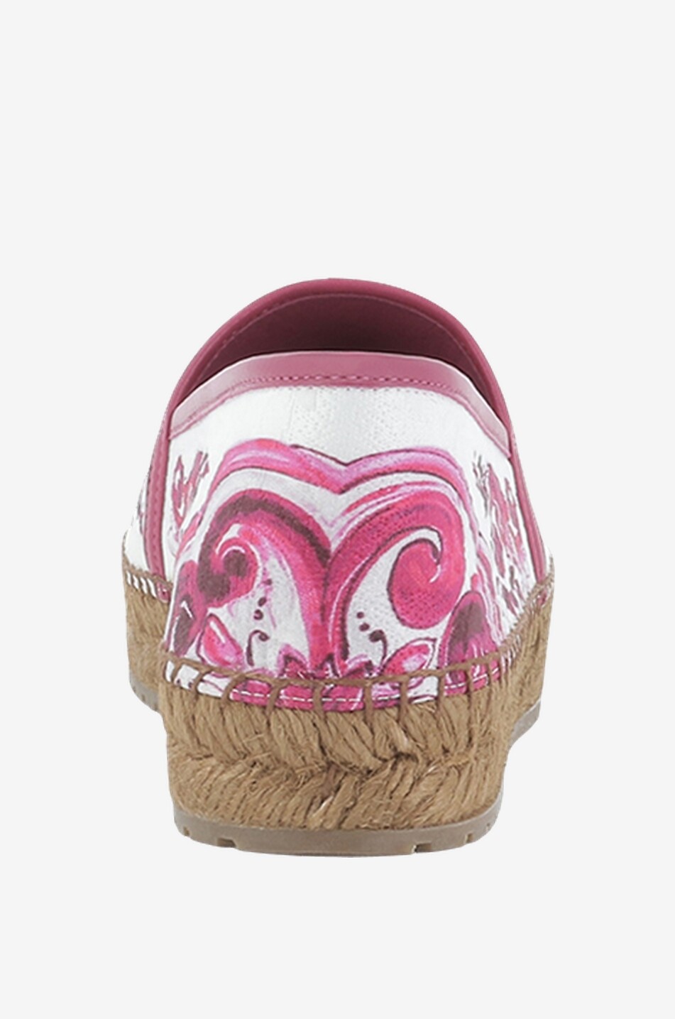 DOLCE & GABBANA Majolica printed flat espadrilles Women PINK 4