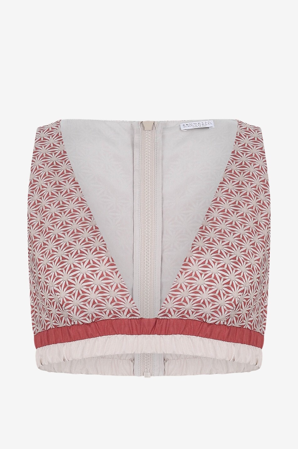 Sport-BH-Top aus Seide Starburst Flower