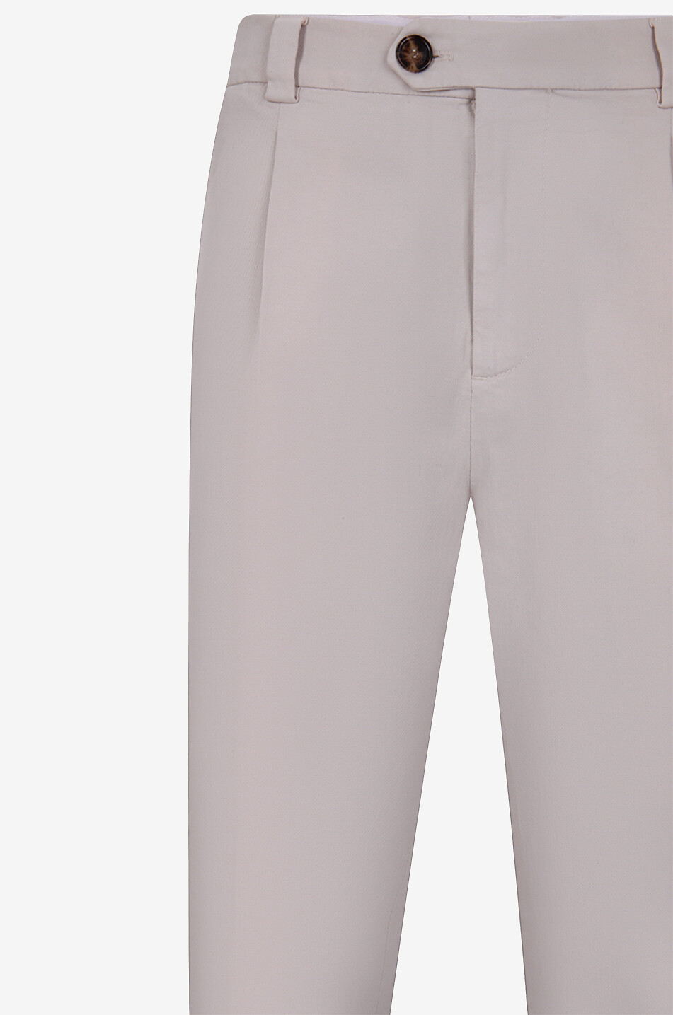 Bundfaltenhose aus Gabardine Leisure Fit