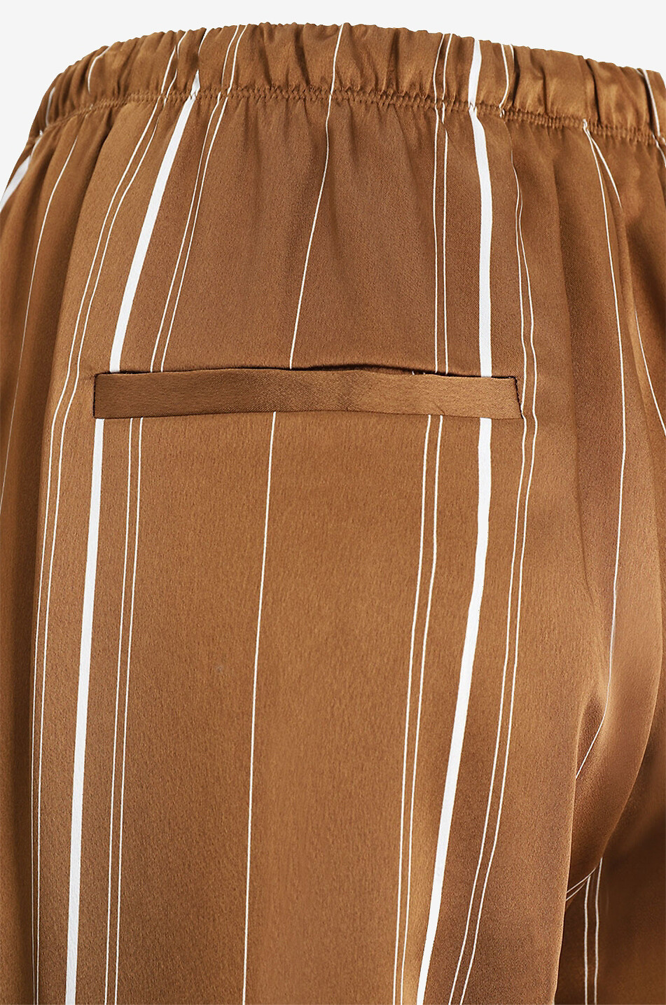 Gestreifte Hose aus Satin