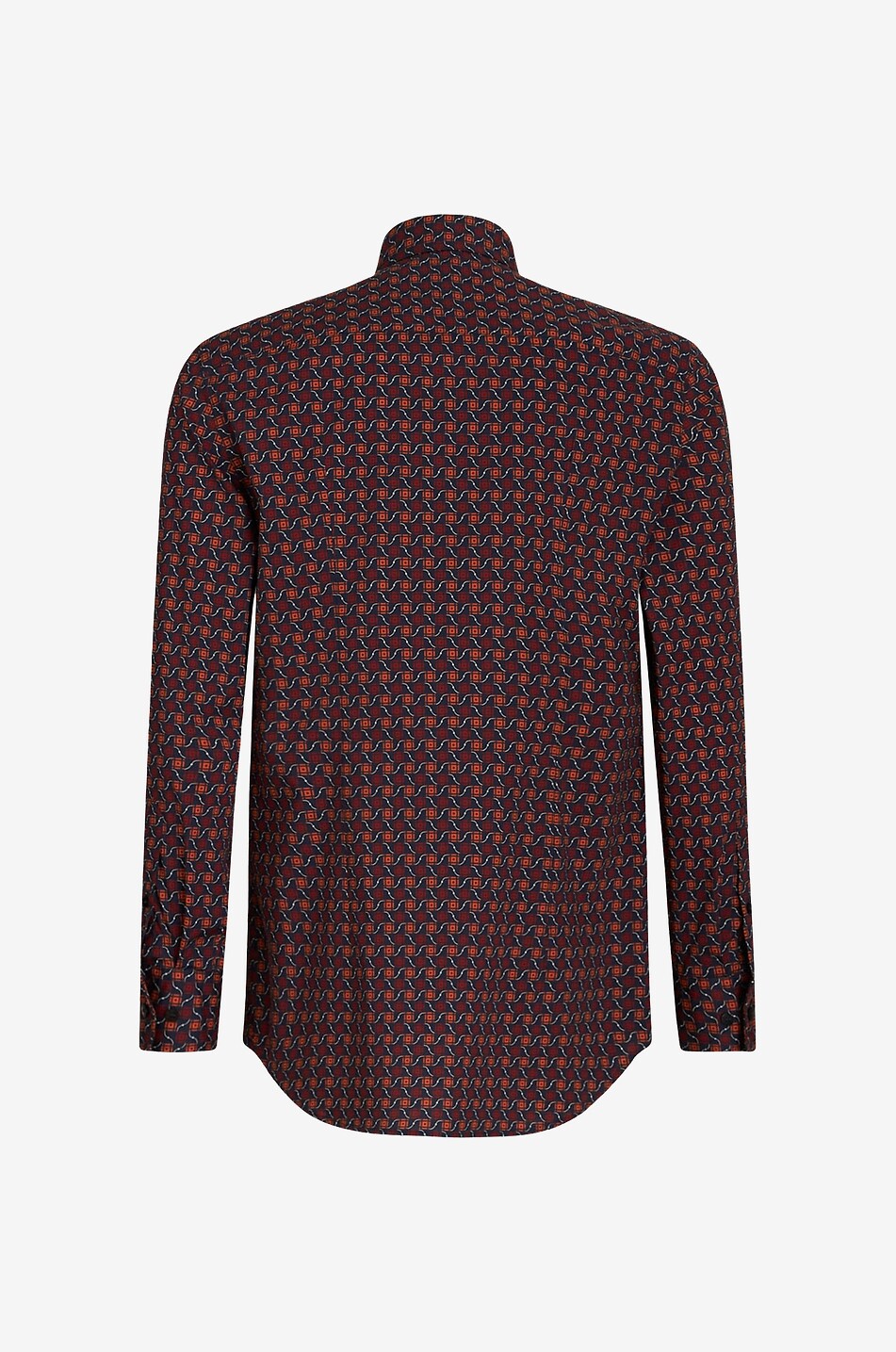 ETRO Chemise à manches longues en coton stretch motif cravate Homme ROUGE FONCÉ 2