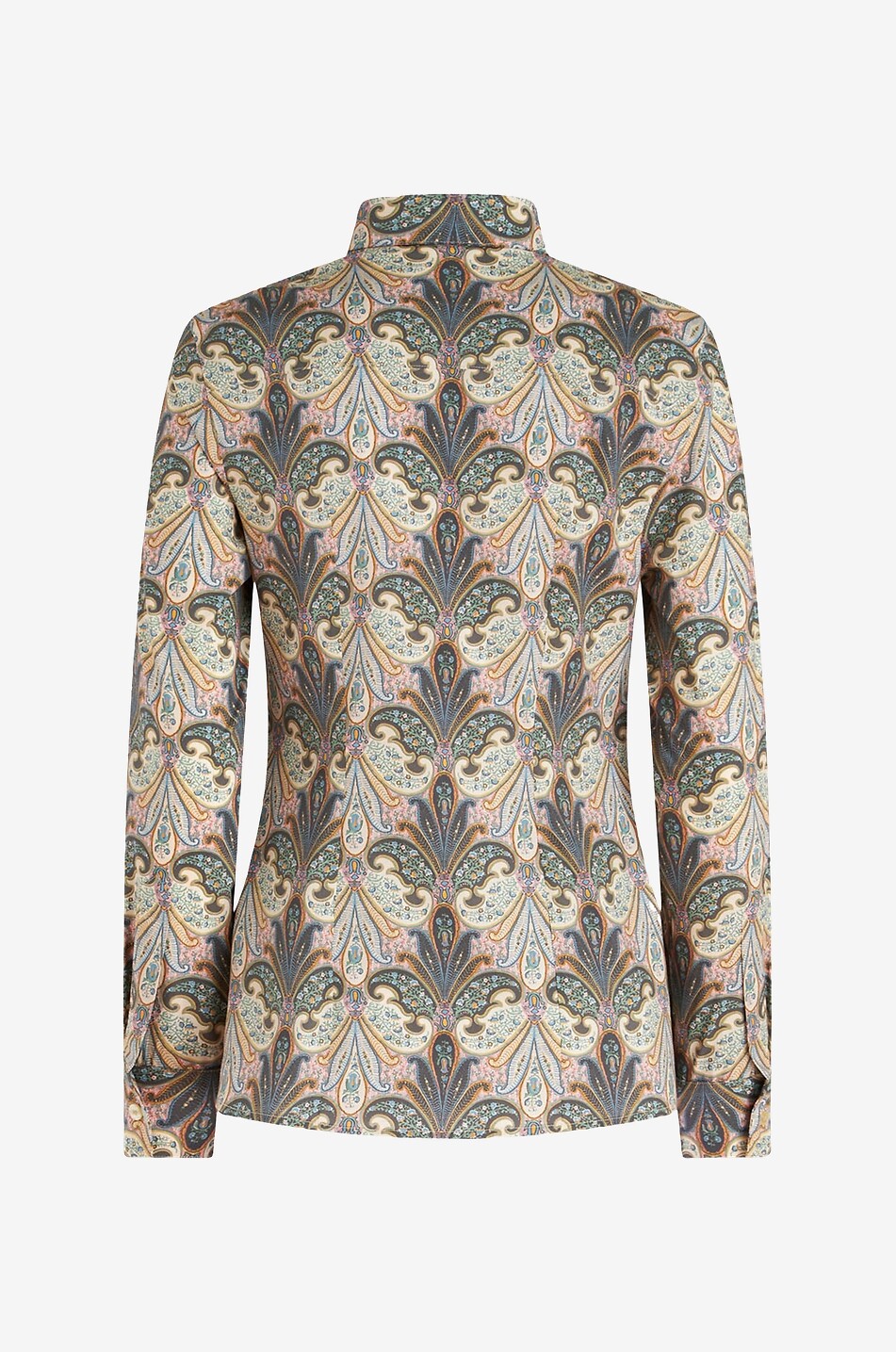 Chemise ajustée en popeline Paisley Florals