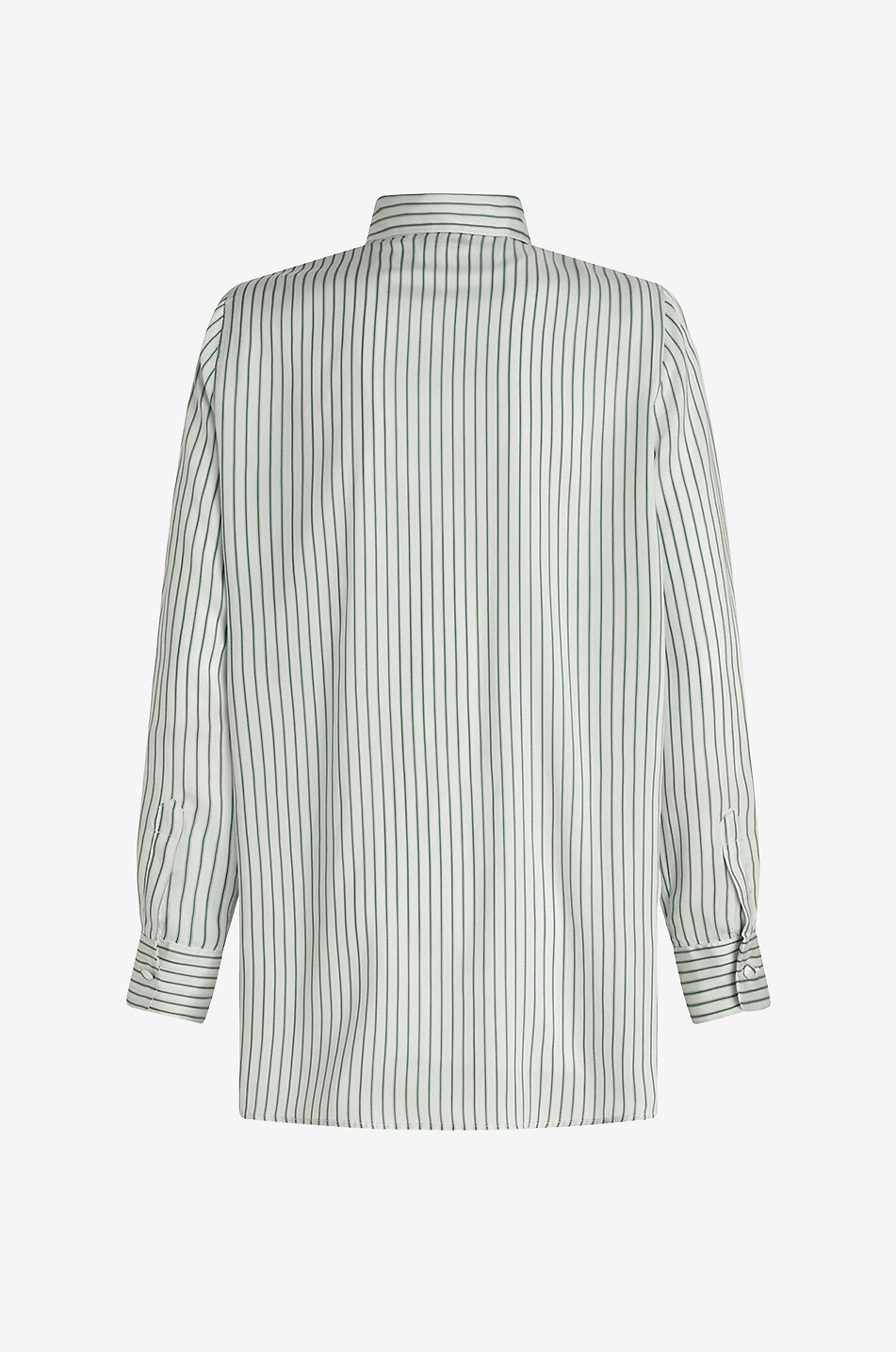 Pegaso striped oversize silk shirt