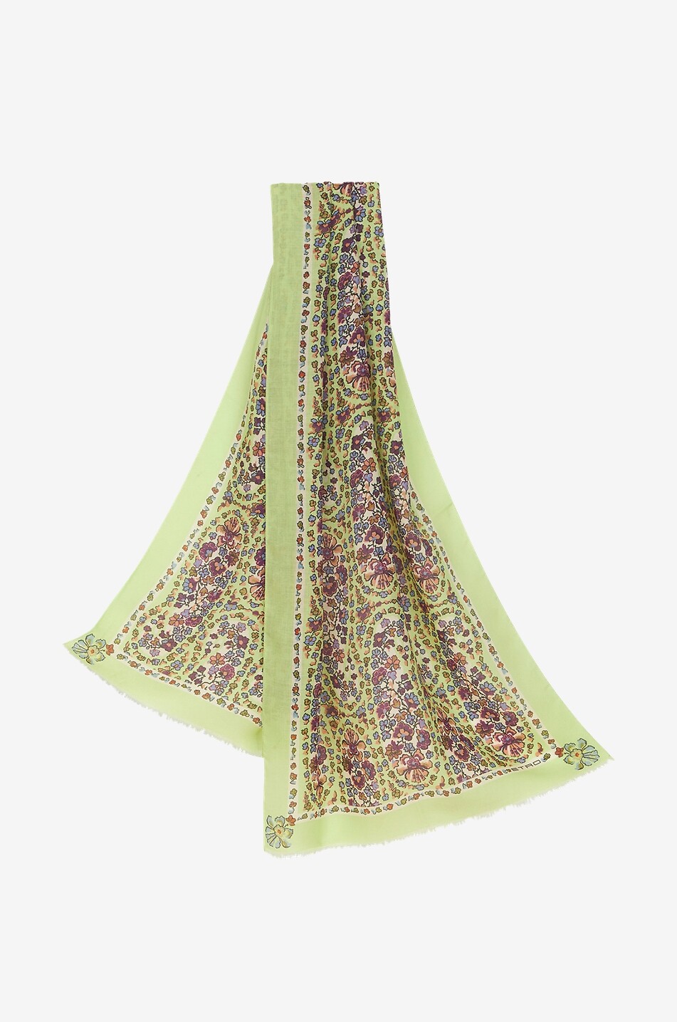 Petite écharpe tissée Micro Floral Paisley Calcutta