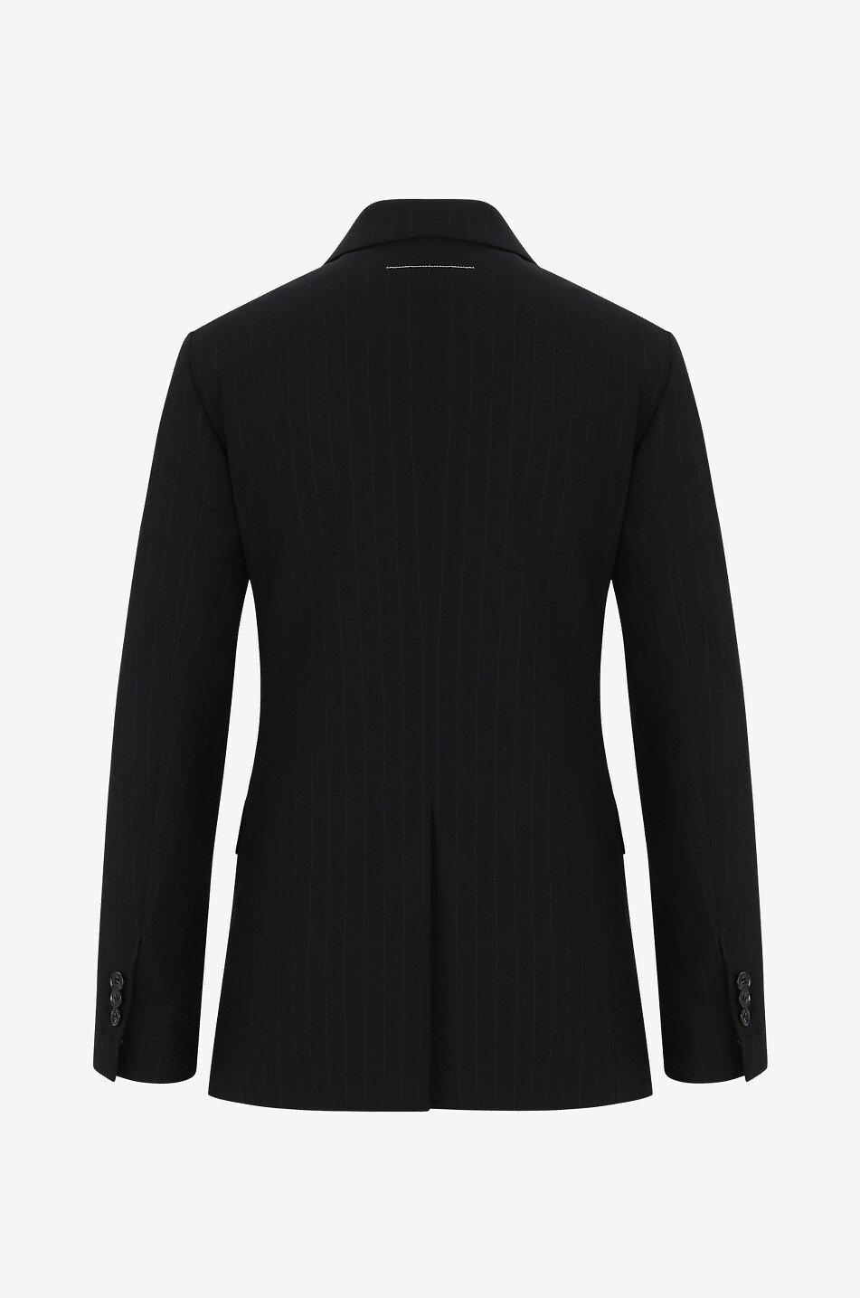 Blazer ajusté milleraie en laine mélangée