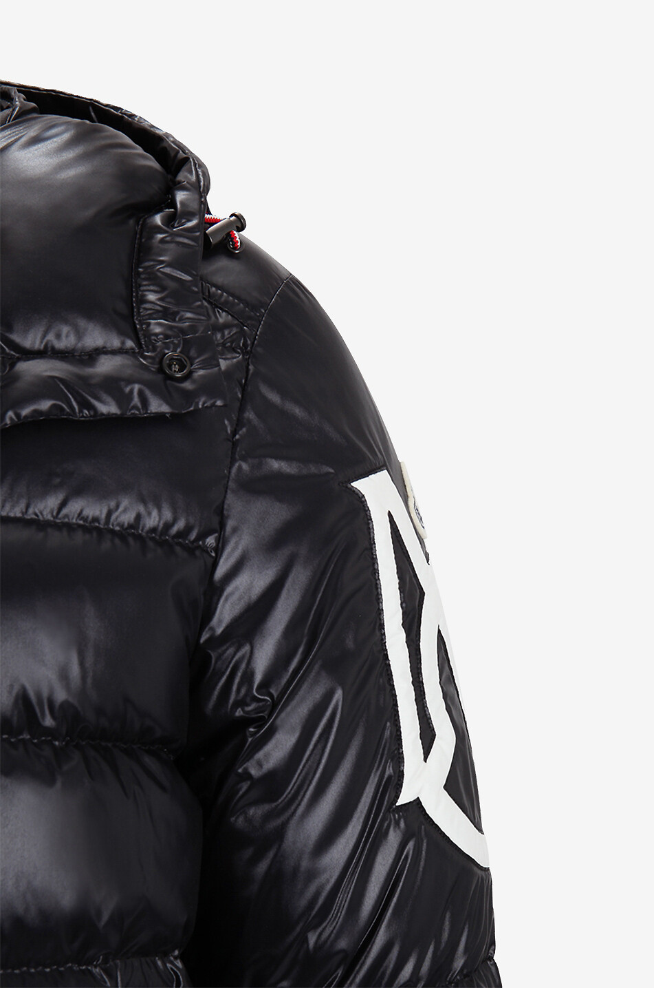 Moncler logo on jacket online