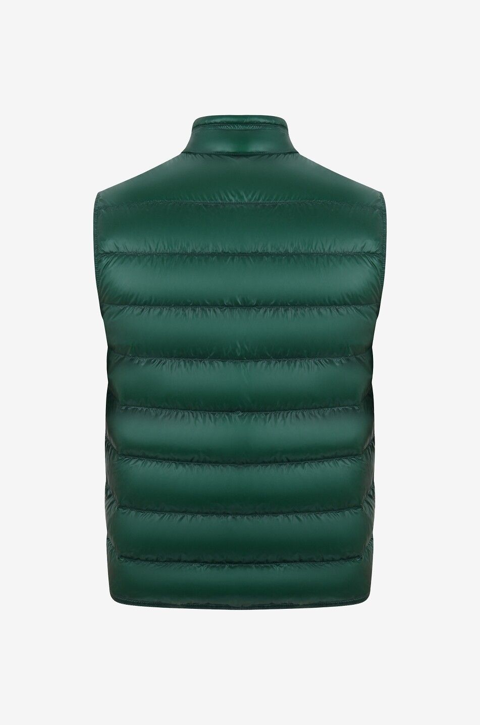 MONCLER Gui glossy nylon quilted down vest Men GREEN 2