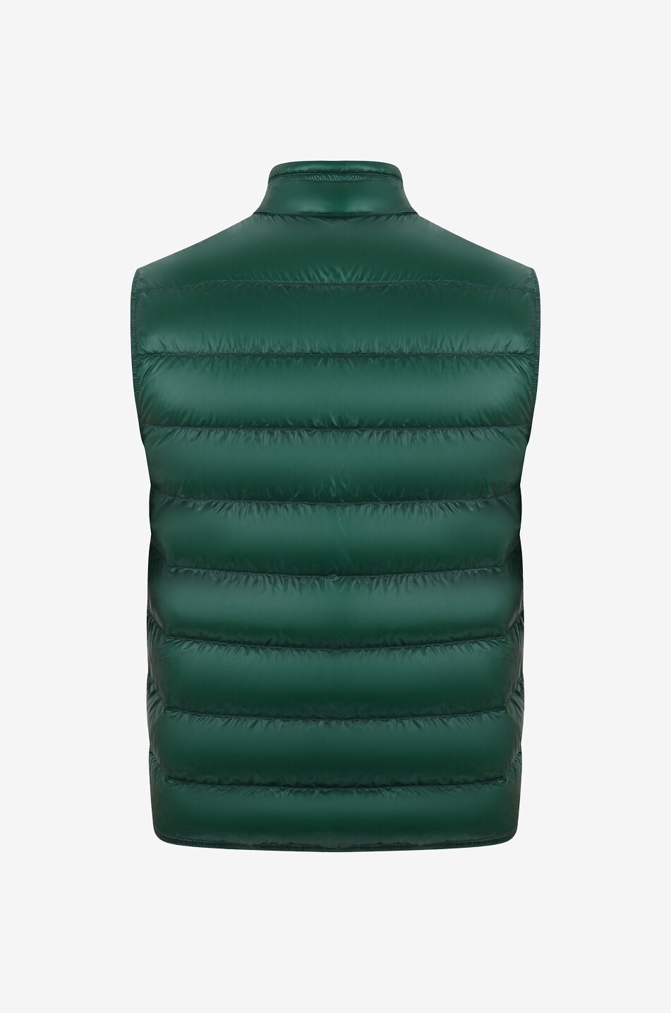 MONCLER Gui glossy nylon quilted down vest Men GREEN 2