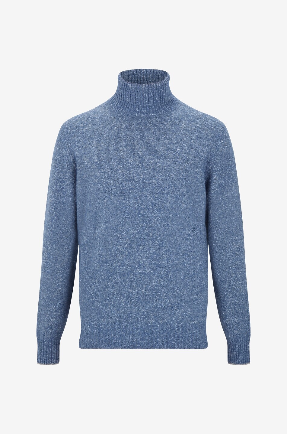 Melierter Rollkragenpullover aus Alpakawollmix