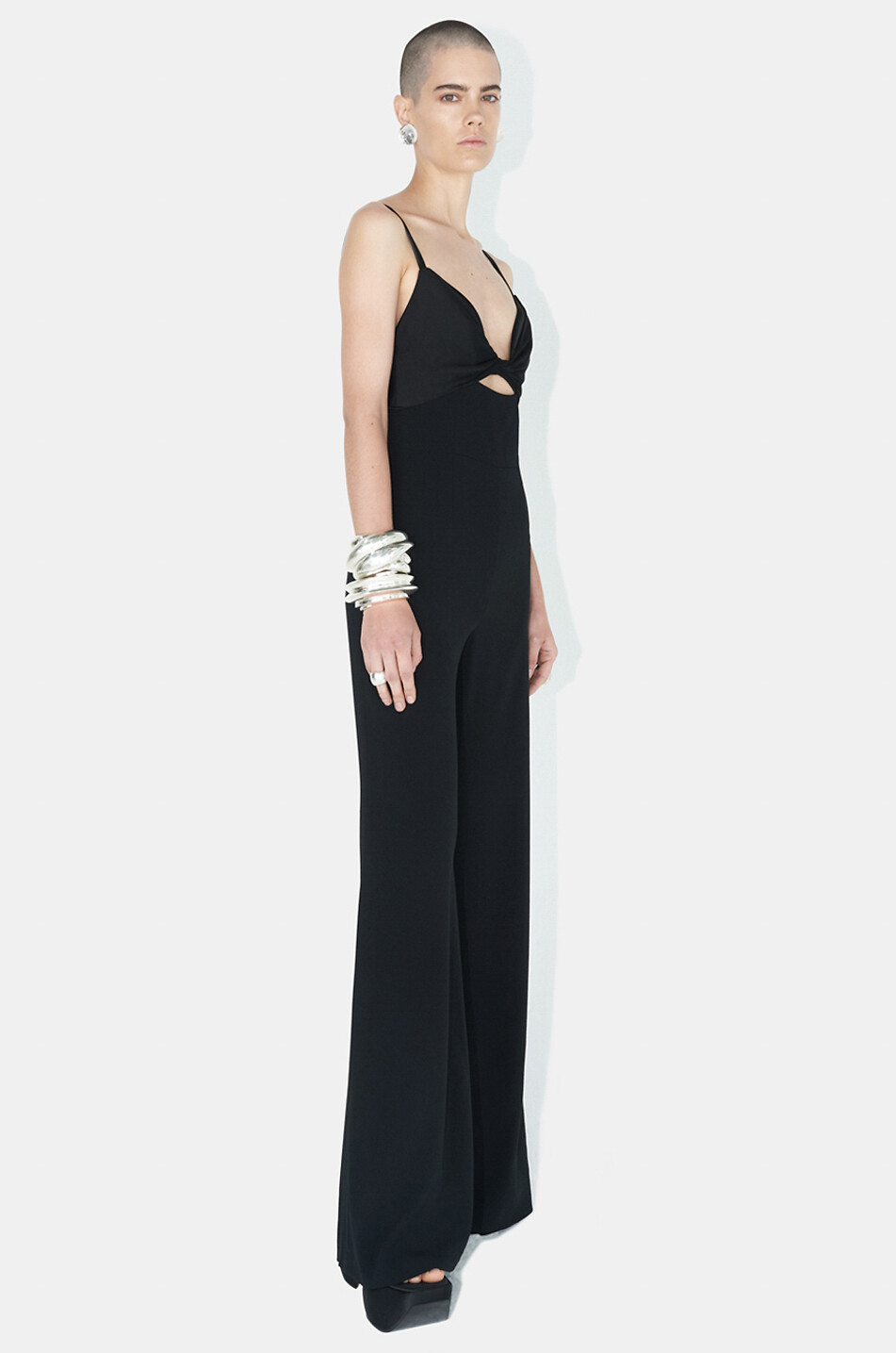 Combinaison en satin et jersey Out Of Line