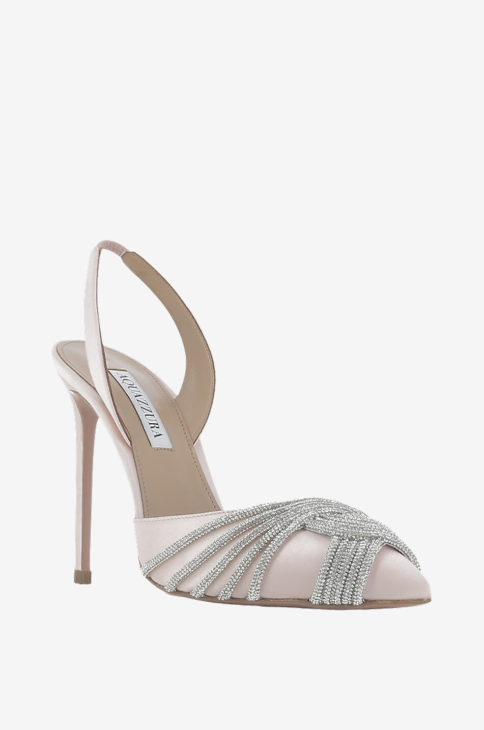 Escarpins à bride arière en satin Gatsby 105