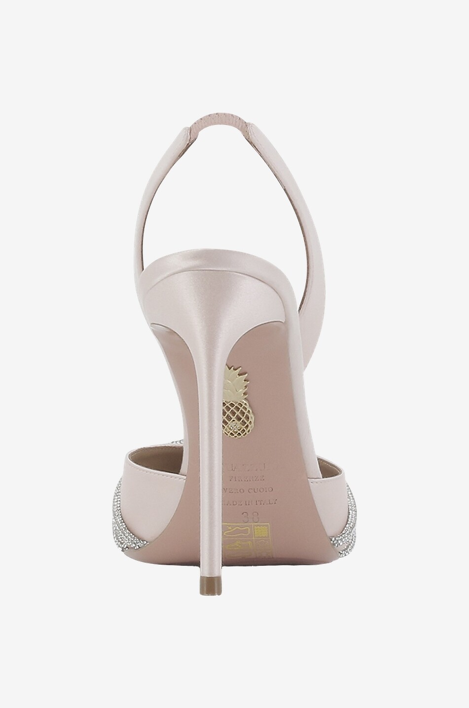 Escarpins à bride arière en satin Gatsby 105