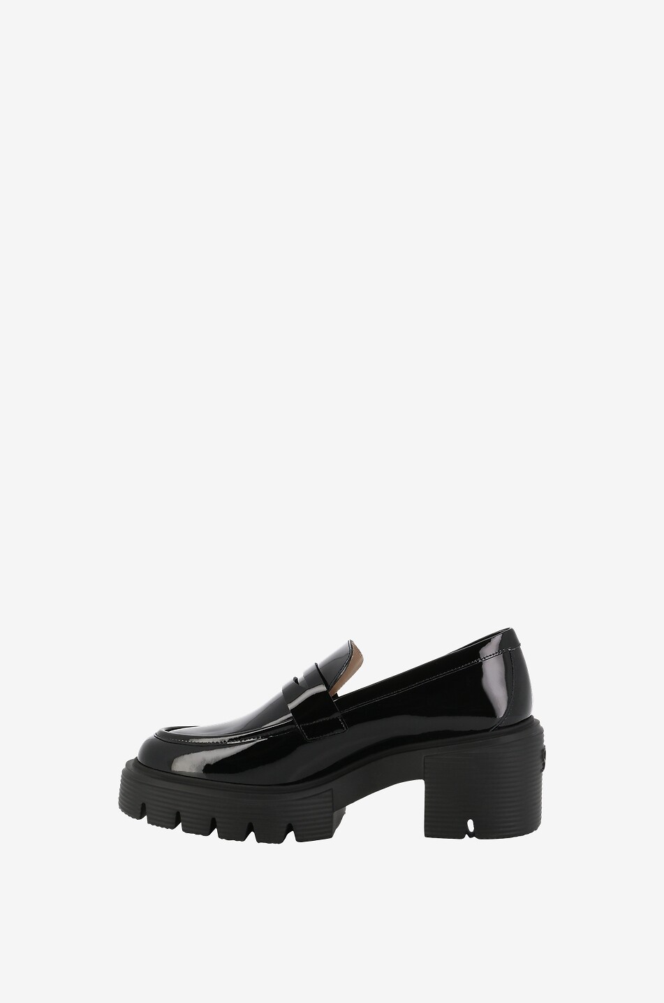 STUART WEITZMAN Plateau-Mokassins aus Lackleder Soho Damen SCHWARZ 3