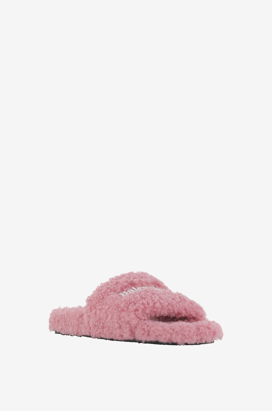 Balenciaga fur slides best sale