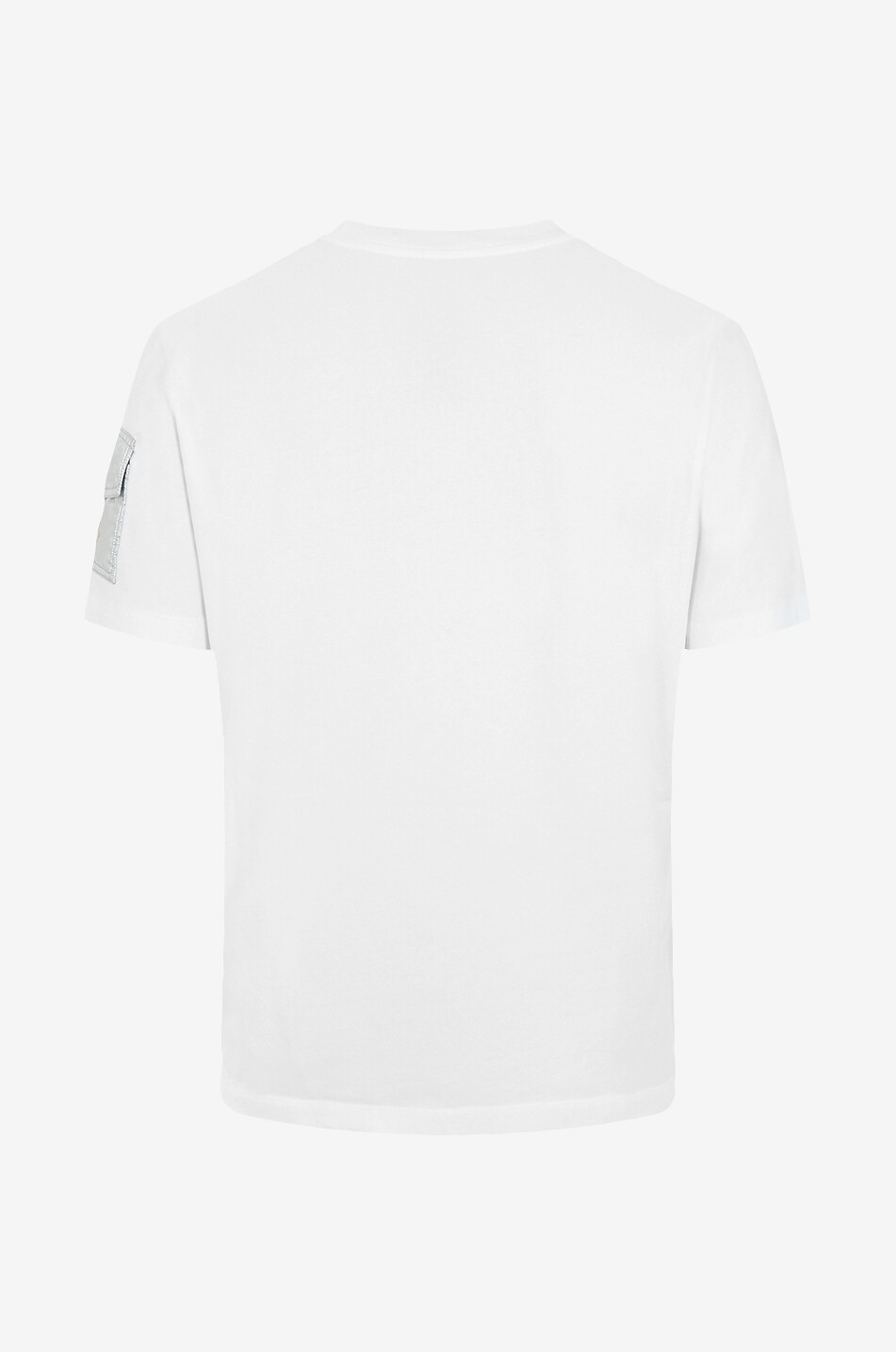 MONCLER T-shirt imprimé logo à poche manche Homme BLANC 2