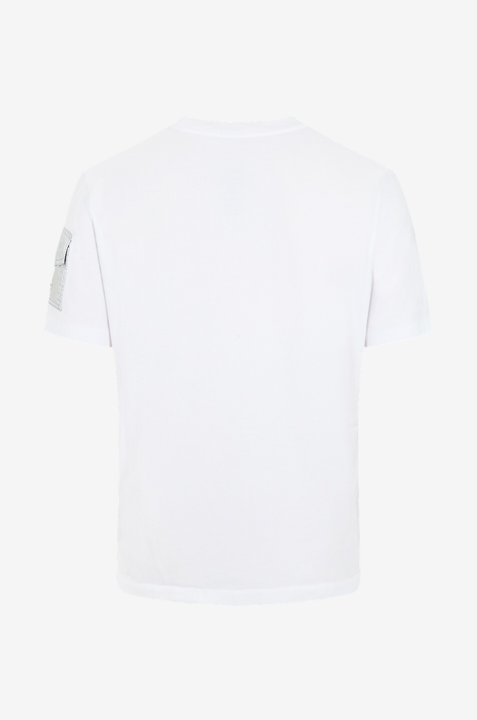 MONCLER Logo printed logo with sleeve pocket Men WHITE 2