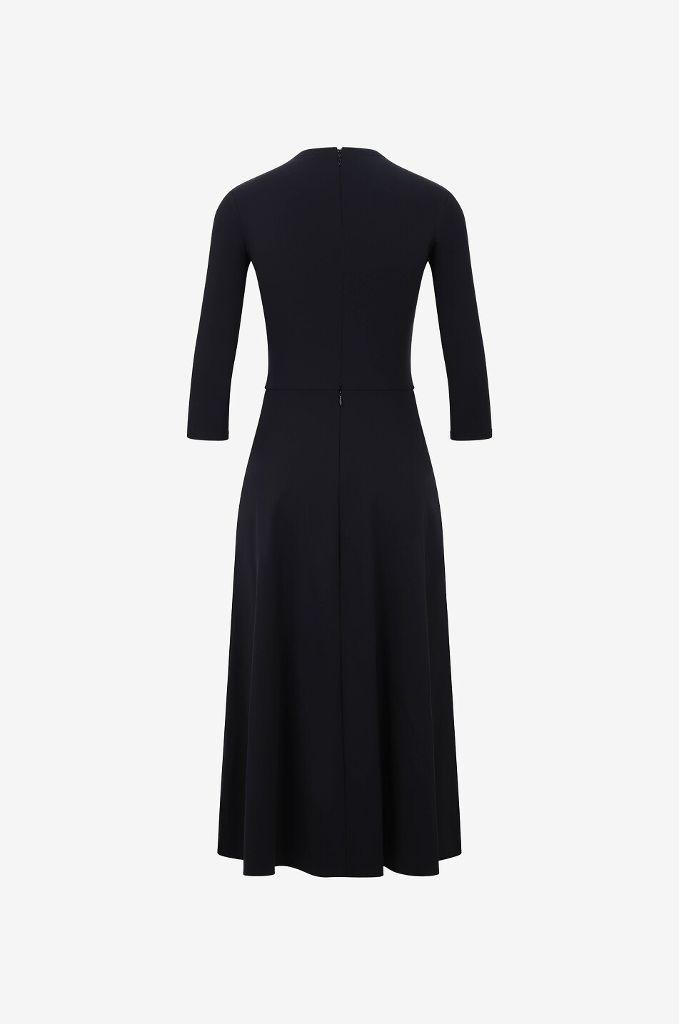 BALENCIAGA Robe midi en jersey technique A-line Femme NOIR 2