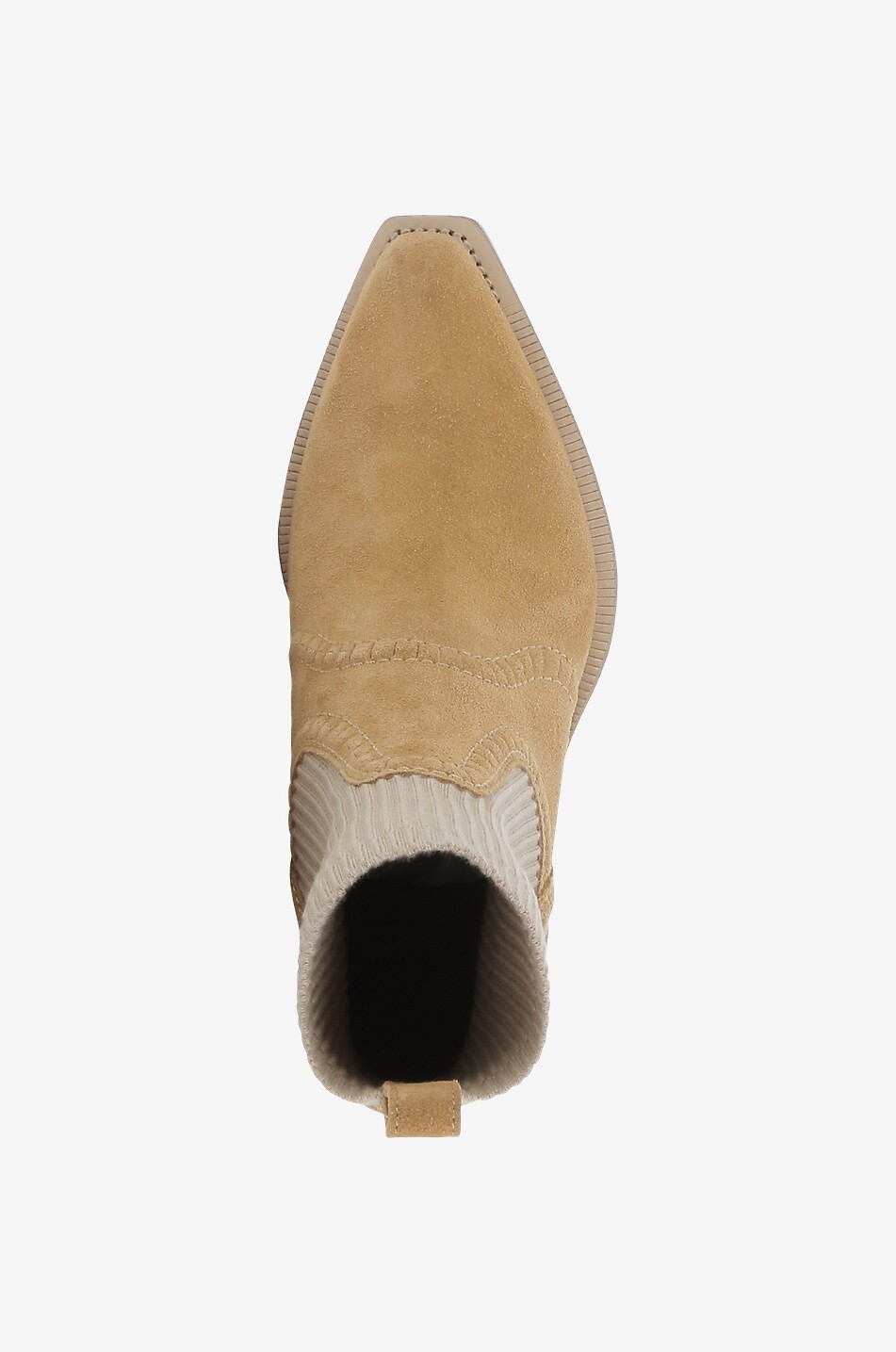 CHLOE Bottines esprit santiags bi-matière Nellie Femme BEIGE 5