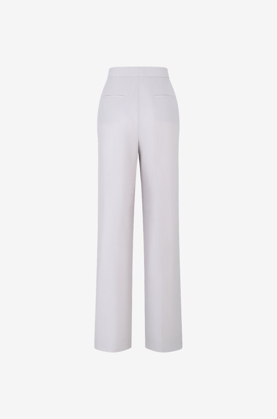 FABIANA FILIPPI Pantalon large taille haute en laine Femme Beige clair 2