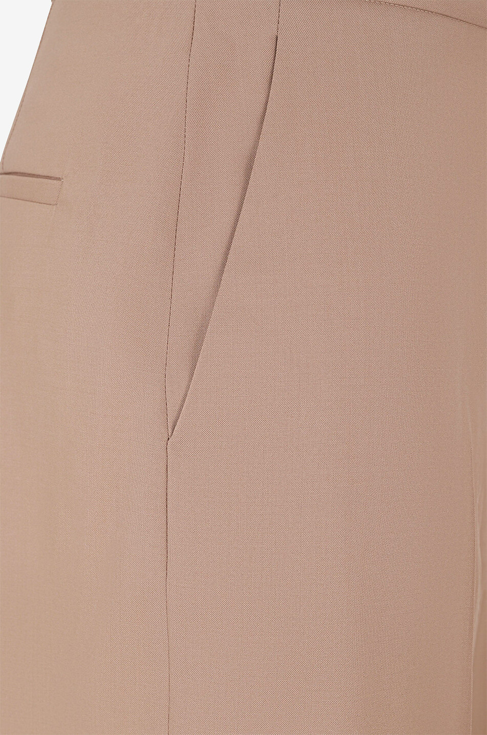 High-rise wide-leg wool trousers
