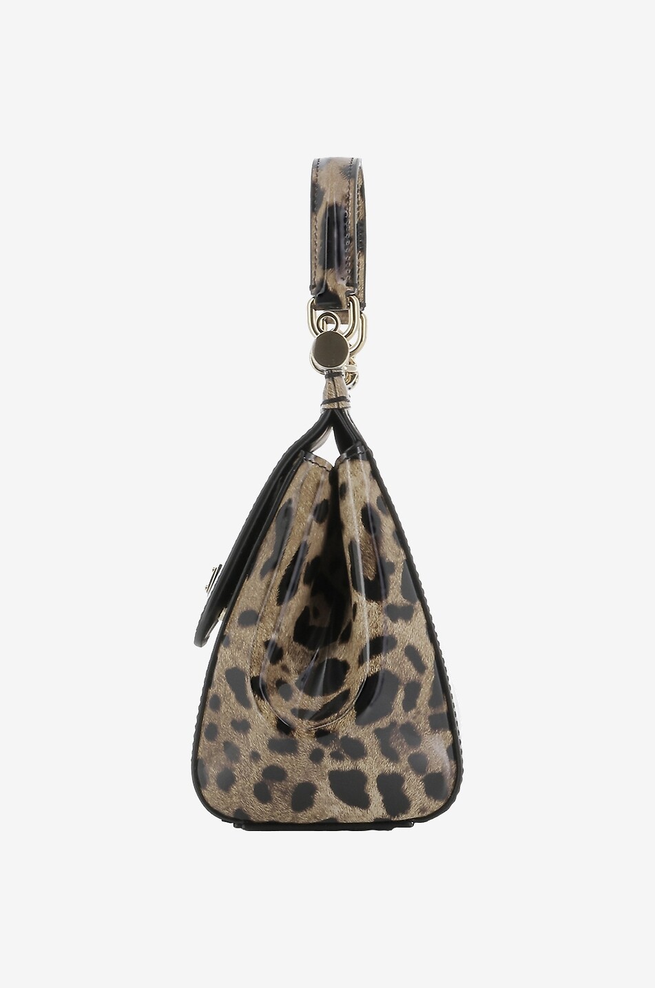 DOLCE & GABBANA Glänzende Leo-Handtasche Sicily Small Kim Kardashian Damen BUNT 5