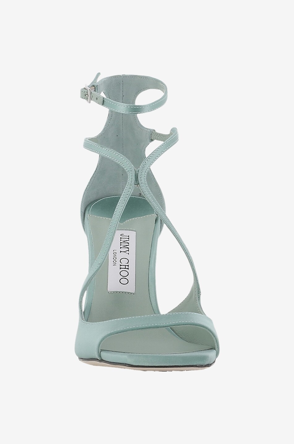 Sandales à talon en satin Azia 95