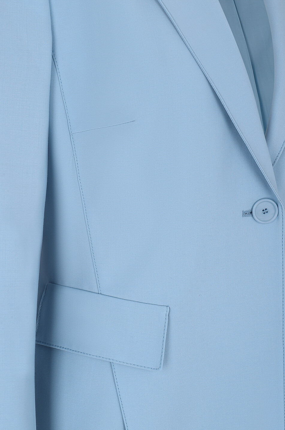AKRIS PUNTO Virgin wool cinched blazer Women LIGHT BLUE 3