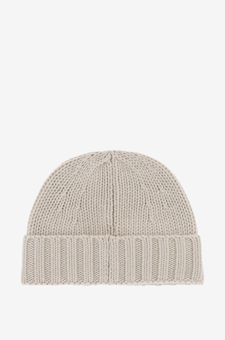 STONE ISLAND Compass patch wool beanie Men LIGHT GREY 2