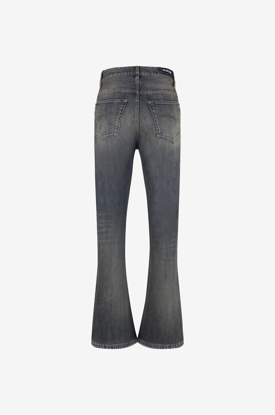 Used-Look-Bootcut-Jeans Blue Clair