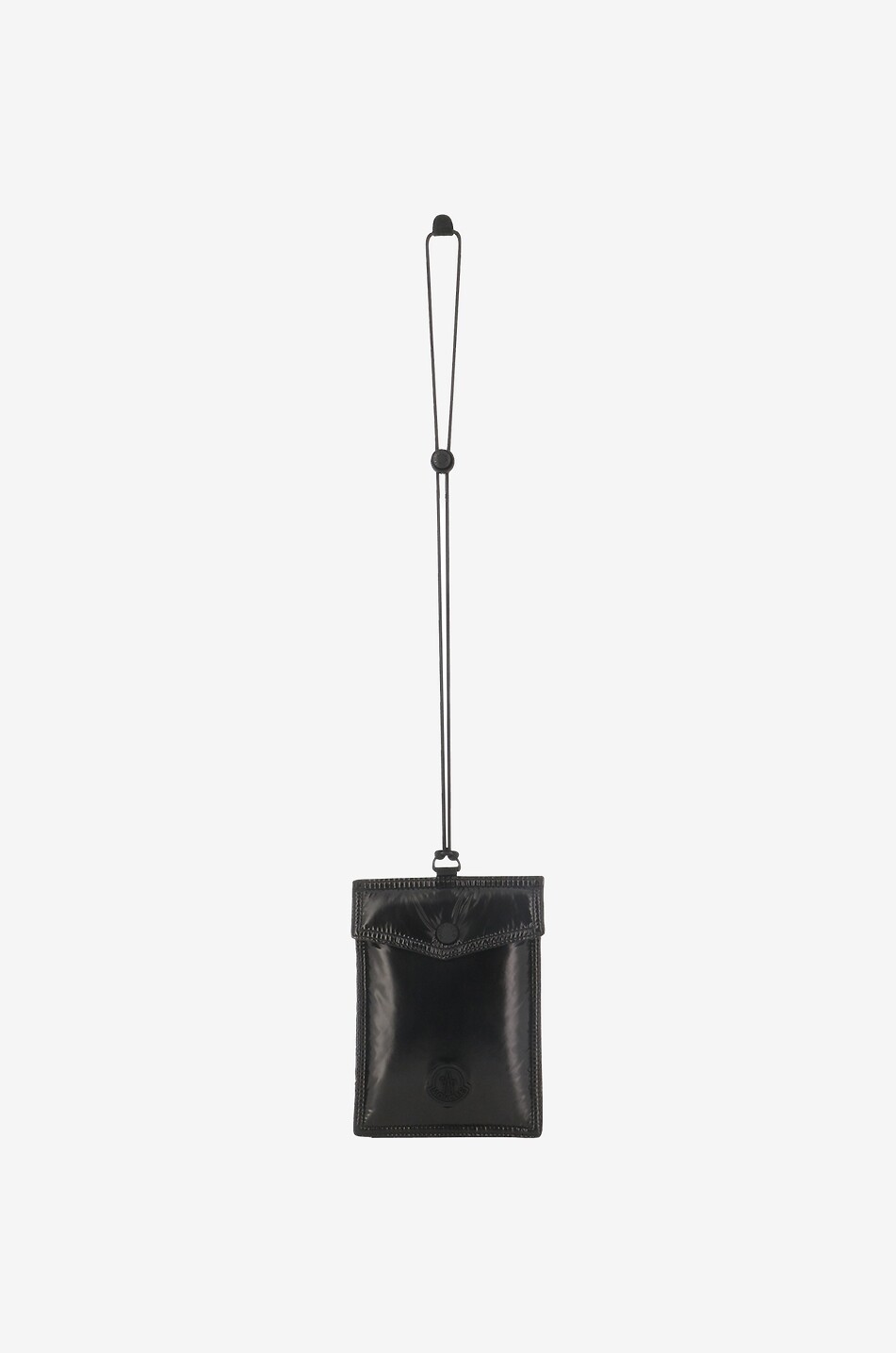 MONCLER Phone Case in lacquered nylon Women BLACK 1