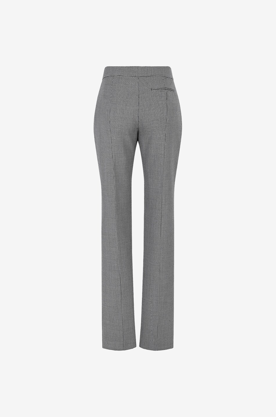 ALEXANDER McQUEEN Pantalon à motifs pied-de-poule The Long Cigarette Femme NOIR 2