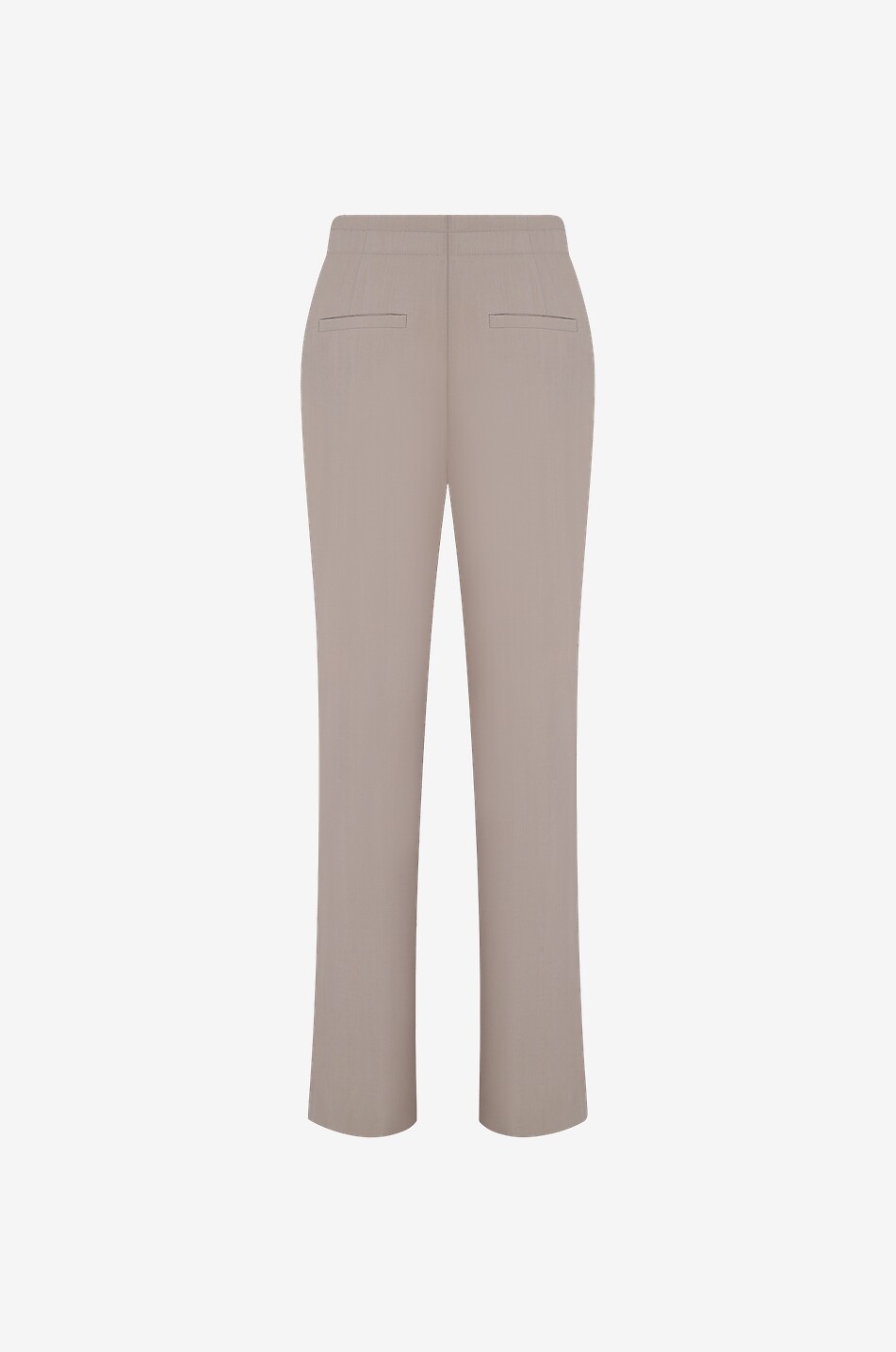 Fliessende weite Hose mit hohem Bund und Gürtel
