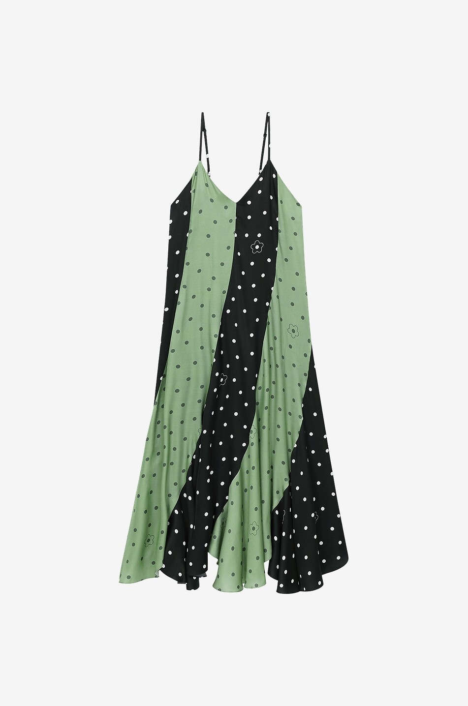 KENZO Robe longue en viscose Flower Spot Femme MULTICOLORE 1