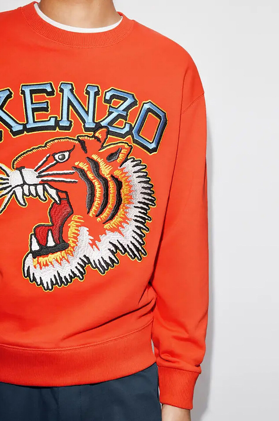 KENZO Sweat-shirt en coton Varsity Jungle Homme ROUGE 4