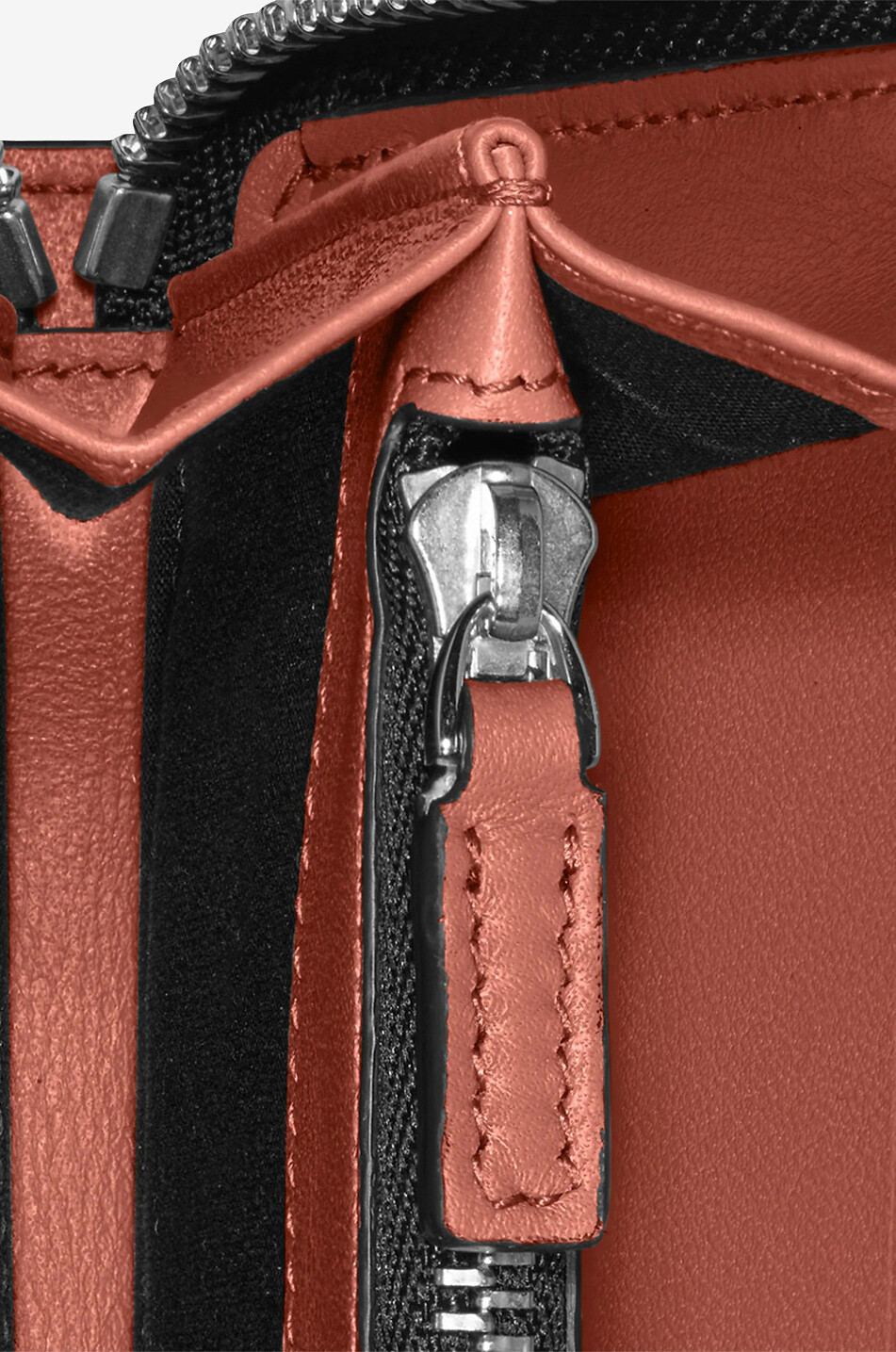 MONTBLANC Meisterstück Selection Soft 12cc large leather zip-around wallet Men LIGHT ORANGE 4