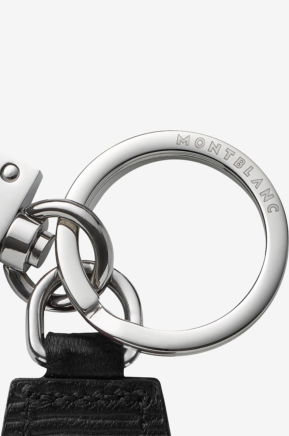 MONTBLANC Porte-clés texturé écorce Meisterstück 4810 Homme NOIR 3