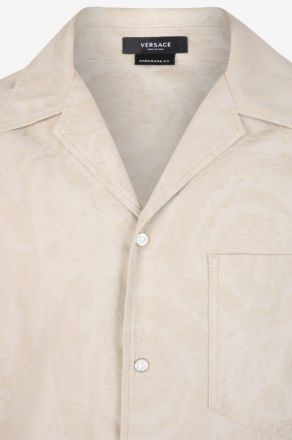 Kurzarmhemd aus Jacquard Barocco Silhouette