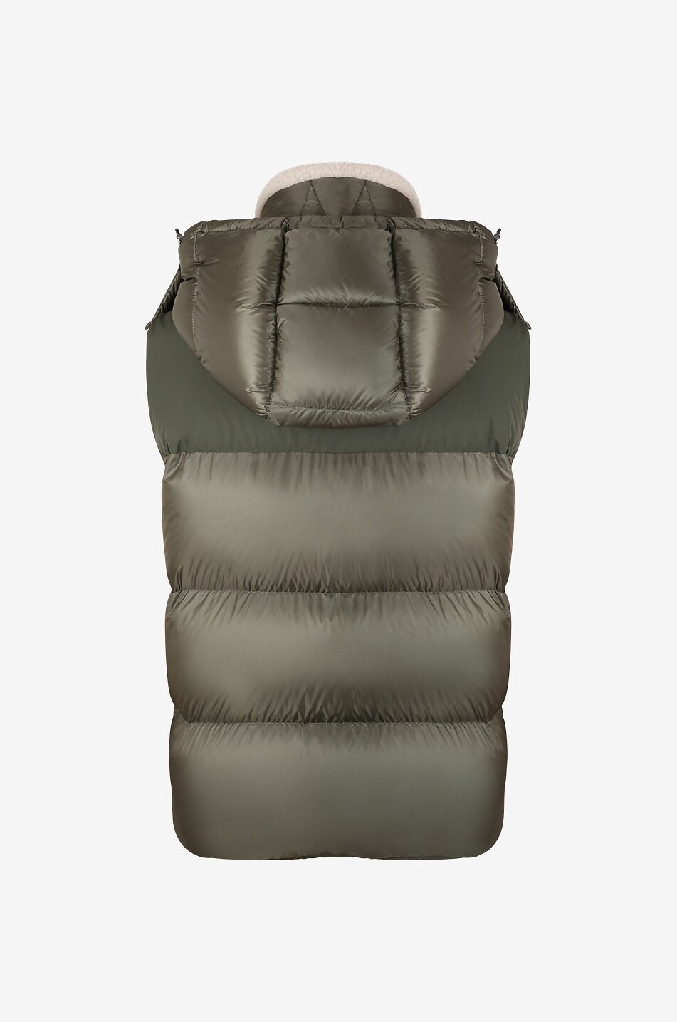 MONCLER Oust quilted hooded vest Men KHAKI 2