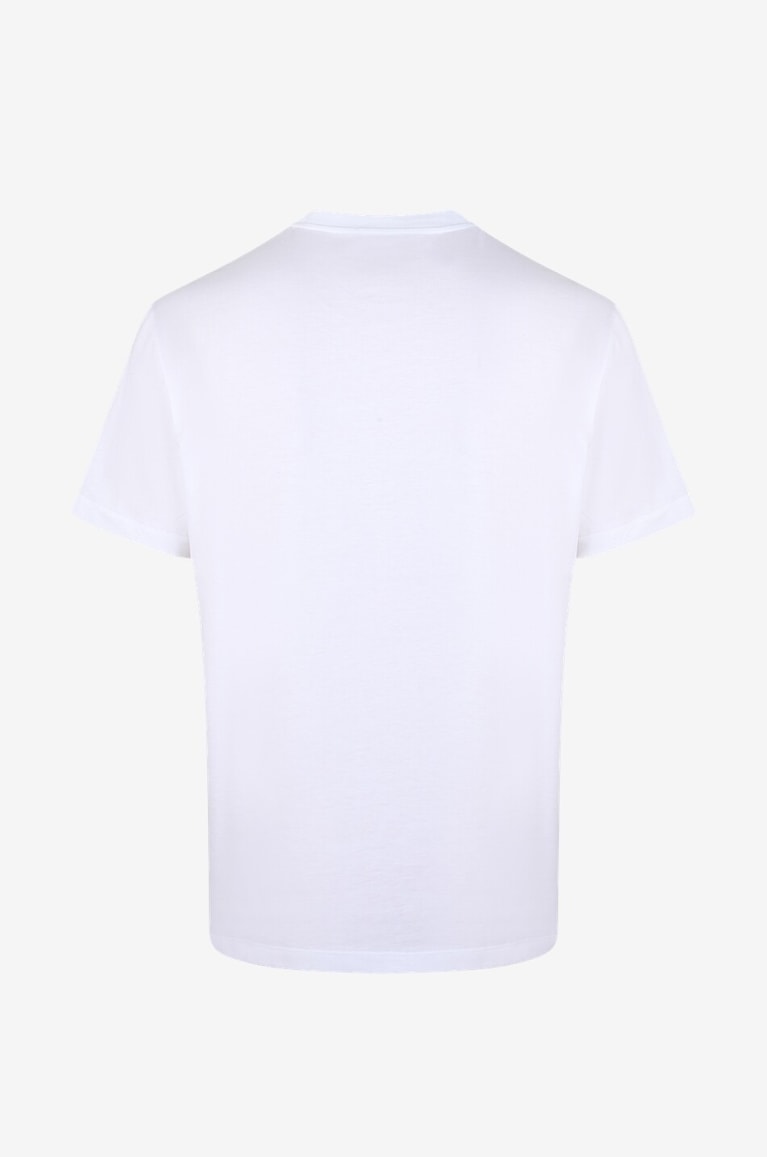 VERSACE T-shirt à manches courtes brodé Barocco Silhouette Homme Incolore 2