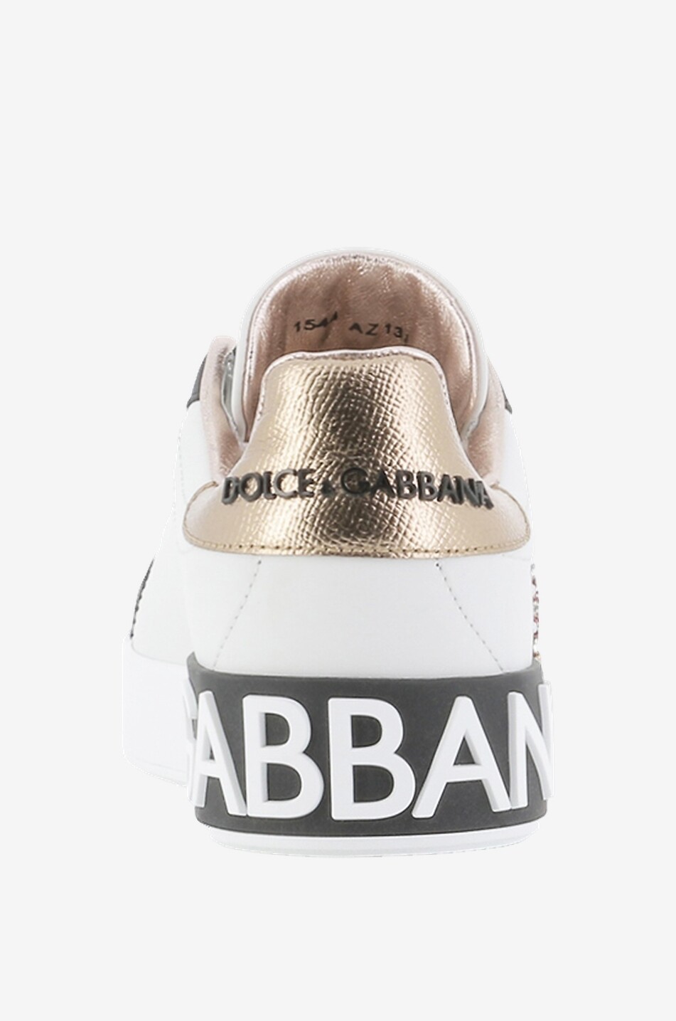 Portofino heart embroidered low-top sneakers