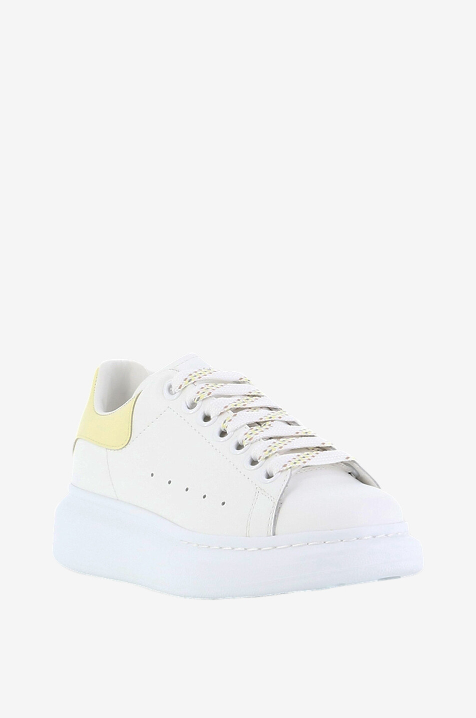 Baskets basses à lacets en cuir de veau Oversized