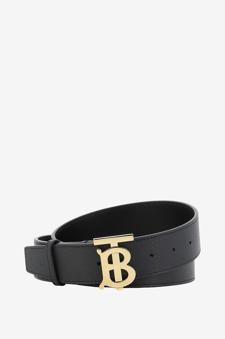 BURBERRY Glatter Gürtel mit TB-Schnalle - 4 cm Herren Farblos 1