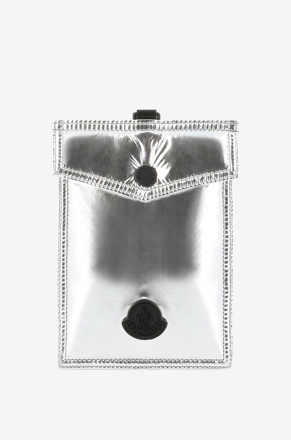 MONCLER Phone Case in lacquered nylon Women GREY 1