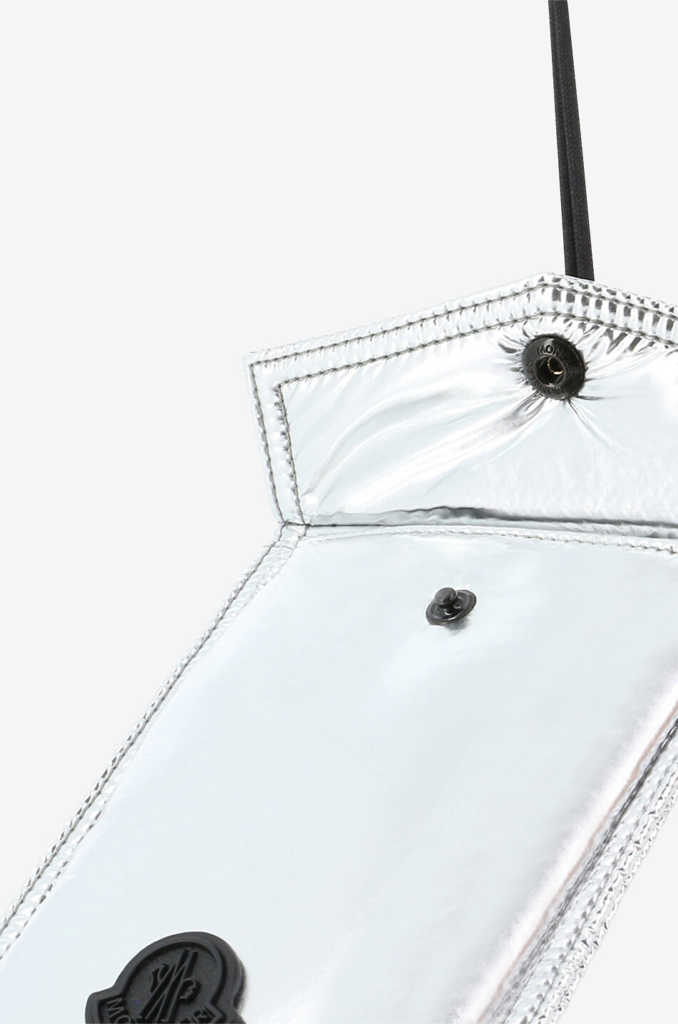 MONCLER Phone Case in lacquered nylon Women GREY 5