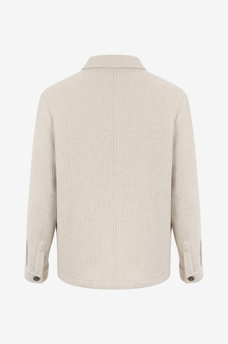 MAURIZIO BALDASSARI Surchemise en cachemire Homme Beige moyen 2
