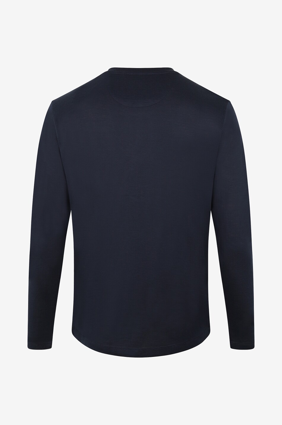 MARCO PESCAROLO James silk and cotton long-sleeved T-shirt Men DARK BLUE 2