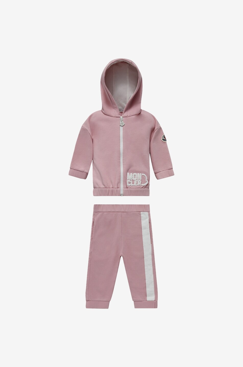 Bouclé logo adorned baby sweat track suit